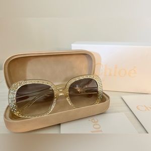 Chloe Sunglasses Crystal Frames